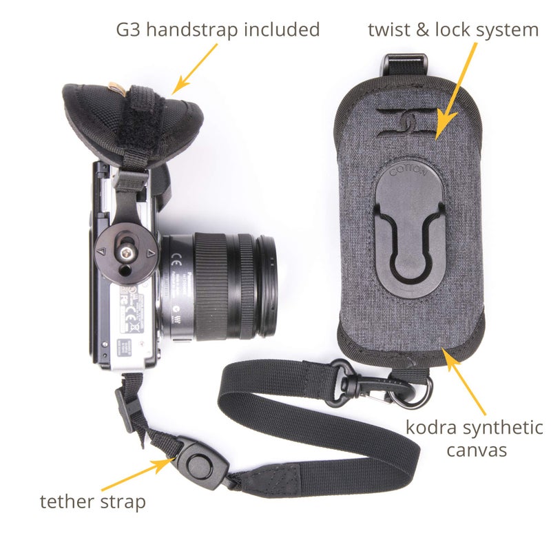 Cotton Carrier CCS G3 Camera Harness System for One Camera, Grey, CCS G3 Strapshot - Image 2